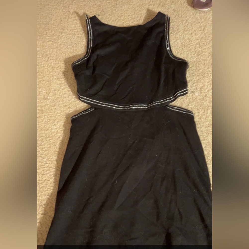 Black cut out dress